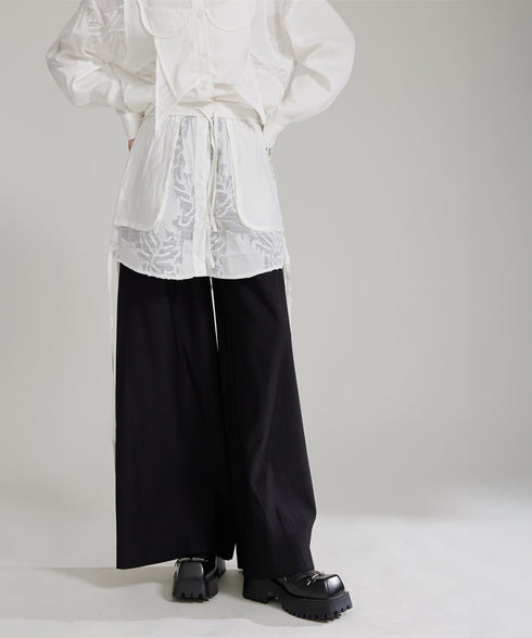Splicing Lace Pants